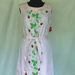 Vintage Serbin Strawberry Fields Dress W/TAGS!